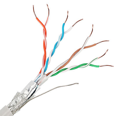 كبل شبكة LAN محمي مزدوج من Cat5e UTP SFTP 24AWG مع أسلاك مجدولة