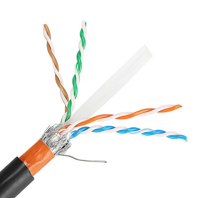 في الهواء الطلق 23AWG Cat5e Lan Cable Cat6 Cat6A Cat7 Cat7A مع سترة PVC