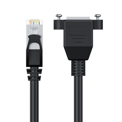 كابل تمديد متين من Cat6 ، كابل تصحيح شبكة RJ45 موصل من الذكور إلى الإناث
