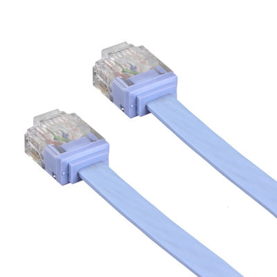 كابل مسطح RJ45 Ethernet Cat5e HDPE BC للأجهزة التي تقطعت بهم السبل