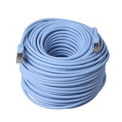 سلك توصيل إيثرنت Cat5e الداخلي 100 متر FTP STP PVC مع موصل RJ45