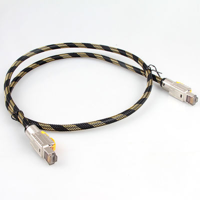 سلك إيثرنت Cat 8 صلب محمي مزدوج ، كابل شبكة S / FTP 22AWG 40 جيجابت