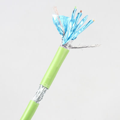النحاس PVC LSZH Cat7 لان طول الكابل 100 متر متعدد الأغراض PE العزل