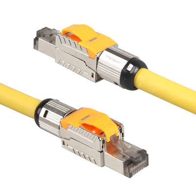 كابل Cat 7 STP المنتهي ميدانيًا ، كابل توصيل معياري لشبكة RJ45 8P8C ، كابل تصحيح Cat 7