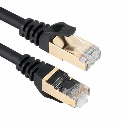 كابل تصحيح إيثرنت متين 600 ميجا هرتز Cat 7 إيثرنت عالي السرعة 10 جيجابت في الثانية