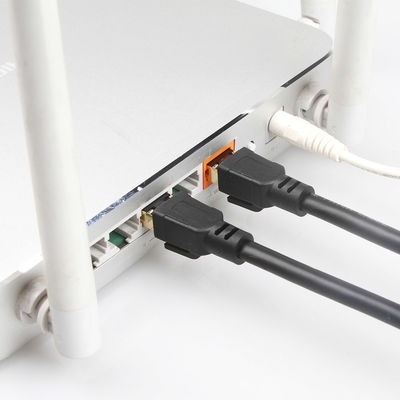OEM جيجابت إيثرنت Cat8 Patch Cable S / FTP 40Gbps 2000MHZ عملي