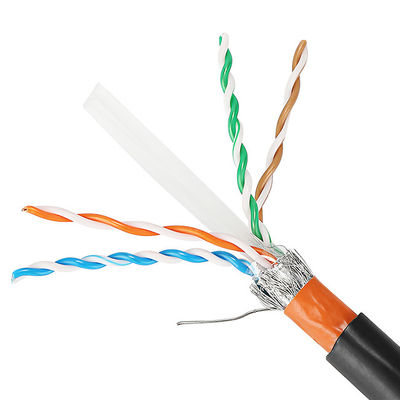 في الهواء الطلق 23AWG Cat5e Lan Cable Cat6 Cat6A Cat7 Cat7A مع سترة PVC
