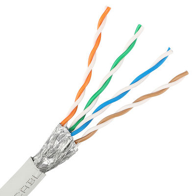 26AWG FTP LSZH Cat5e Lan كابل BC موصل 1000 قدم متعدد الألوان