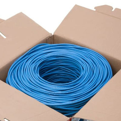كابل CAT6 FTP أزرق 0.57 مم ، كابل عملي من النحاس النقي Cat6