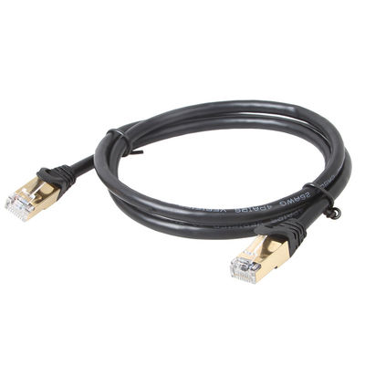 كابل تصحيح للكمبيوتر 1000 ميجا بت في الثانية Cat 6 ، سلك تصحيح نحاسي 24AWG RJ45 Cat 6