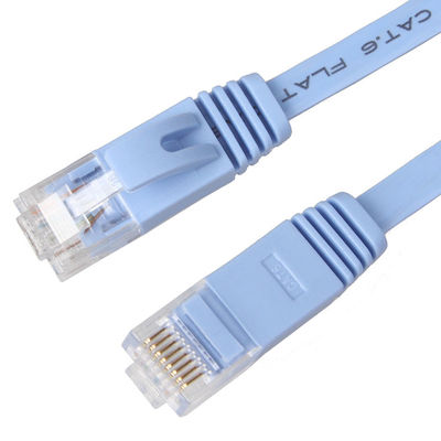 سلك التصحيح Cat8 Cat7 Cat6 المسطح بسرعة 1 جيجابت في الثانية للكمبيوتر