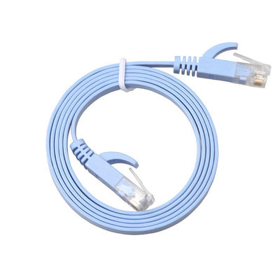 سلك التصحيح Cat8 Cat7 Cat6 المسطح بسرعة 1 جيجابت في الثانية للكمبيوتر