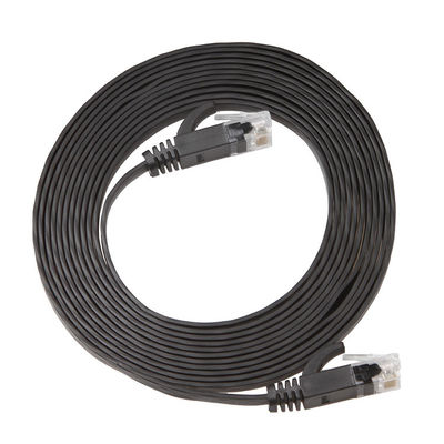 متين نحيف مسطح Cat6a رقعة كورد عالية السرعة جيجابت عملي