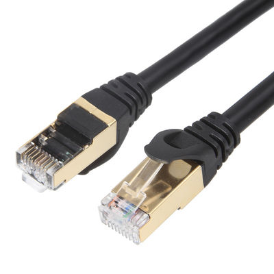10 جيجابت Cat6a كابلات التصحيح المحمية STP RJ45 100W PoE Stable