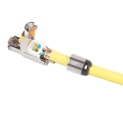 كبل FTP 22AWG Cat6a S ثابت ، 4 أزواج LSHF LSOH Cat6a S / FTP LSZH