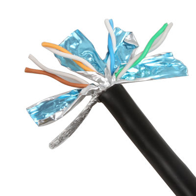26AWG SFTP Cat7 كابل خارجي محمي ملتوي عملي