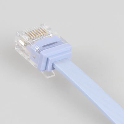 كابل مسطح RJ45 Ethernet Cat5e HDPE BC للأجهزة التي تقطعت بهم السبل