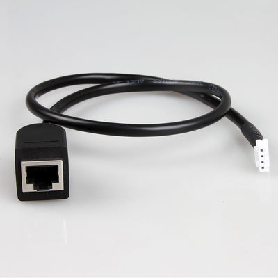 ROHS تسخير الأسلاك الصناعية الإلكترونية RJ45 أنثى إلى JST Molex 1.0 1.25 2.0mm الملعب