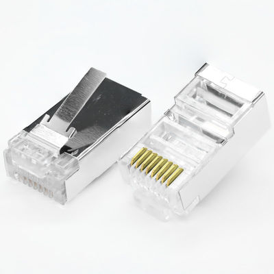 موصلات الأسلاك الكهربائية RJ45 Cat5e 8P8C منفذ شبكة UTP FTP