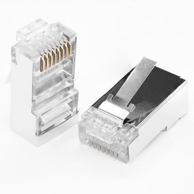 موصلات الأسلاك الكهربائية RJ45 Cat5e 8P8C منفذ شبكة UTP FTP