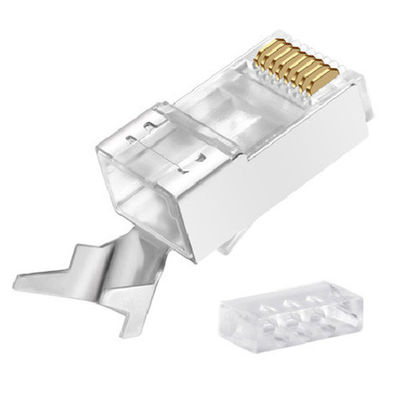 موصلات الأسلاك الكهربائية إيثرنت RJ45 لـ CAT5E CAT6 CAT6A CAT7 CAT8