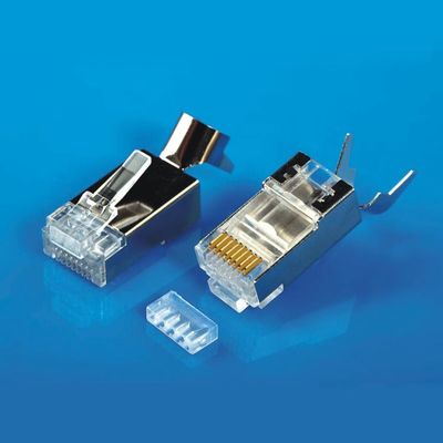 موصلات الأسلاك الكهربائية إيثرنت RJ45 لـ CAT5E CAT6 CAT6A CAT7 CAT8
