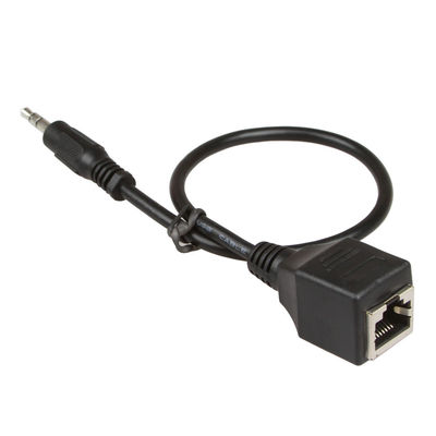 3.5 مللي متر 1/8 &quot;تجميعات الأسلاك المخصصة RJ45 ذكر إلى أنثى Cat5 Cat6