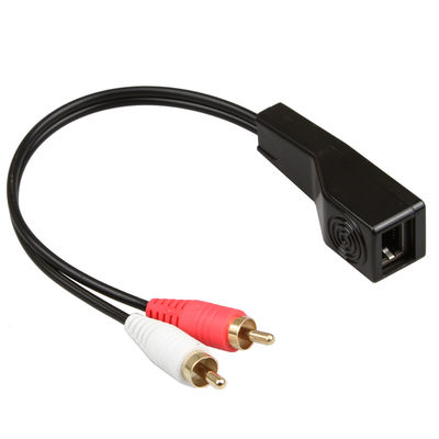 كابل إشارة صوت RCA 3.5 مم أحمر أبيض اللون مناسب Cat5 Cat6 Cat7 Cat8