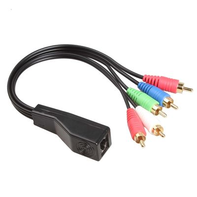 تجميعات الأسلاك المخصصة من RCA إلى RJ45 مع موسع صوت ستيريو Cat5 Cat6