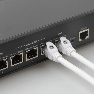 OEM Cat 6a Ethernet Lan Cables Copper 7 / 0.2 PVC / LSZH Jacket مع موصل RJ45