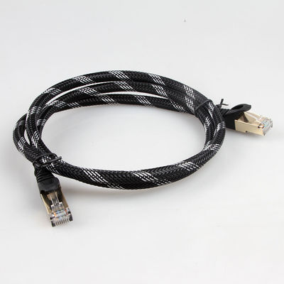 كابل شبكة مضفر 10 جيجابت في الثانية ، كابل RJ45 Cat 7 لشبكة جيجابت إيثرنت
