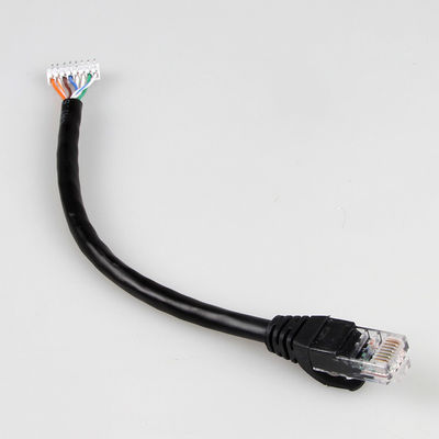 كابل AWG 22 Ethernet Cat 5e المتين ، كابل نحاسي عاري JST RJ45 Cat5e