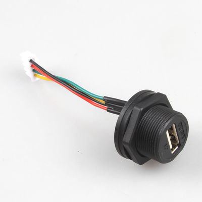 مقاوم للماء XH2.54 4P USB تسخير الأسلاك الأمامية التصنيع 2.54mm الملعب