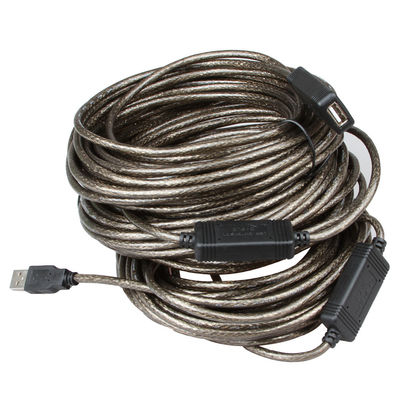 دائم PVC USB مكرر نشط كابل ، 30M USB مكرر تمديد كابل