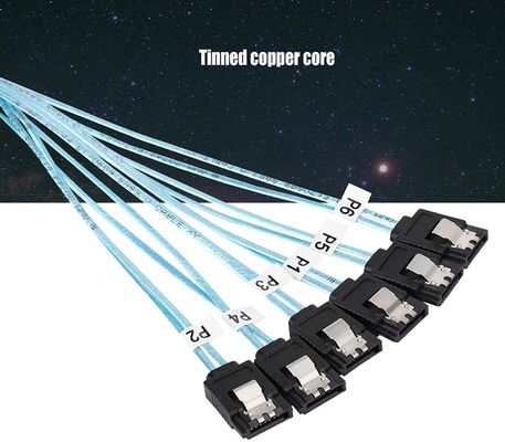 سلك تسخير أنثى الفاصل 6 جيجابت في الثانية SATA III HDD 7pin إلى 7pin للخادم