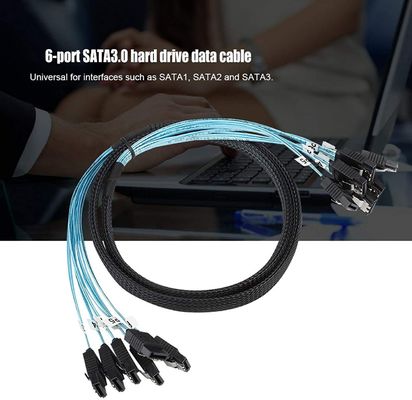 سلك تسخير أنثى الفاصل 6 جيجابت في الثانية SATA III HDD 7pin إلى 7pin للخادم
