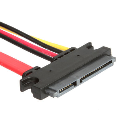 كابل SATA 3 للتمديد الثابت للأقراص الصلبة ، ذكر إلى أنثى 7 + 15 دبوس SATA 3.0 6 جيجابت في الثانية