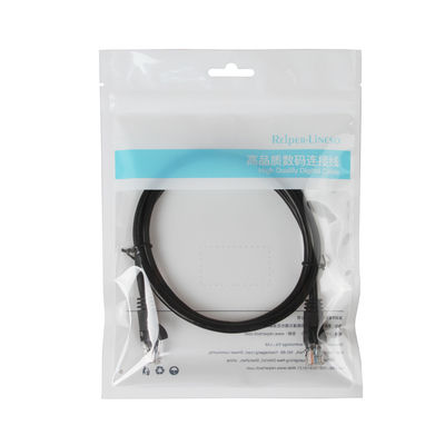 كابل سلك التصحيح الأسود CCA UTP FTP Cat5e مع موصل ذكر RJ45
