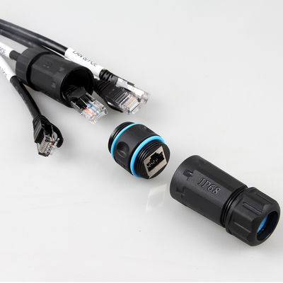 كابل إيثرنت 4 في 1 مضاد للماء Cat 6a ، كابل جذع RJ45 Cat6a ذو 4 فروع
