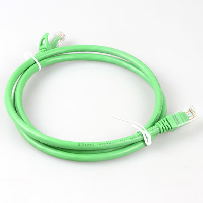 كبل الشبكة الخضراء العملي Cat6a بطول 10m 30m 50m UTP Shield