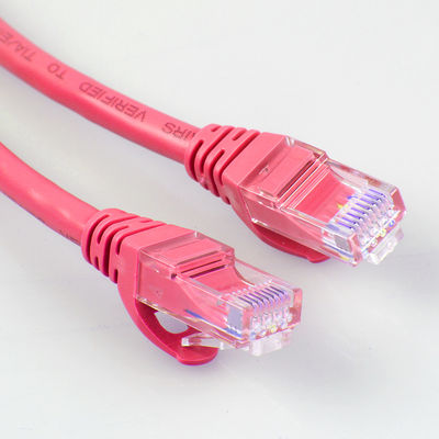 26AWG FTP UTP Cat6a Patch Cord 4 أزواج أحمر اللون متعدد الأغراض