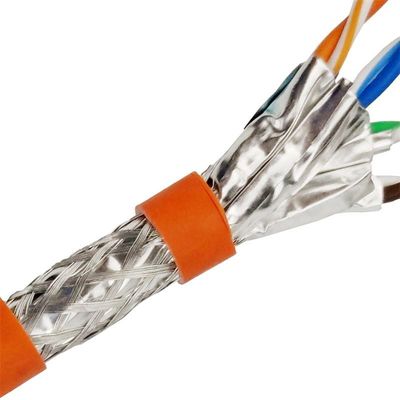 PVC سترة إيثرنت Cat7 Lan Cable HDPE عازل نحاسي