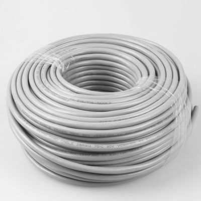 زوج شبكي ملتوي محمي من Cat 7 ، 100 متر 305 متر ، رمادي اللون
