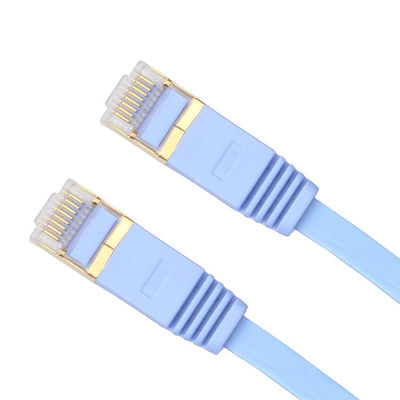 كبل UTP مسطح عملي 30 AWG ، كابل تصحيح رفيع للغاية RJ45 CAT6