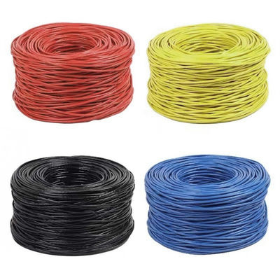 23AWG عملي Cat6 Lan Cable BC 0.57 UTP PVC Jacket 4 أزواج 305 م
