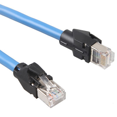 كابل شبكة إيثرنت Cat6a S / FTP 6 أقدام RJ45 كبل شبكة سلسلة السحب الصناعي