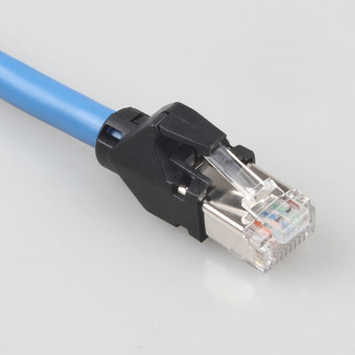 كابل شبكة إيثرنت Cat6a S / FTP 6 أقدام RJ45 كبل شبكة سلسلة السحب الصناعي